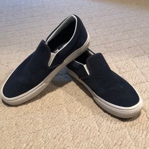 Vans navy blue suede